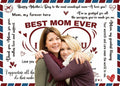 PGSWEER Mother's Day Backdrop 7x5FT Love Heart Banner Photo Booth Props by Deal US