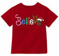 Boys Girls Toddler Reindeer Christmas Short Sleeve Holiday Red Tee Shirt Size 3T by Deal US