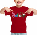Boys Girls Toddler Reindeer Christmas Short Sleeve Holiday Red Tee Shirt Size 3T by Deal US