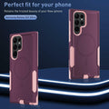 THMEIRA Samsung Galaxy S23 Ultra Case 2 Pack Belt Clip Screen Protector Purple by Deal US