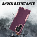 THMEIRA Samsung Galaxy S23 Ultra Case 2 Pack Belt Clip Screen Protector Purple by Deal US