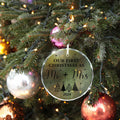 Engagement Ornament 2024 Glass Keepsake Gift for Couple Bride Her White Xmas by Deal US