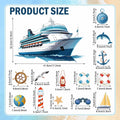 Toodoo 14 Pcs Nautical Cruise Door Magnets Anchor Boat Decorations by Deal US