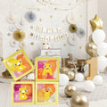 Onteftshop Baby Boxes Letters Party Decorations Clear Gold 4 Count by Deal US