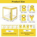 Onteftshop Baby Boxes Letters Party Decorations Clear Gold 4 Count by Deal US