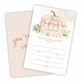 A Sweet Pumpkin Baby Shower Invitations Set of 25 Boho Pumpkin Girl Invites by Deal US