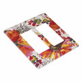 Xuejiaku 2 Gang Watercolor Flowers Wall Plate Double Rocker Switch Cover by Deal US