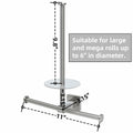 Double Toilet Paper Holder with Shelf Wall Mount 304 Stainless Steel by Deal US