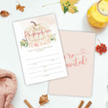 A Sweet Pumpkin Baby Shower Invitations Set of 25 Boho Pumpkin Girl Invites by Deal US