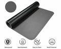 AFRITEE Dual Side PU Leather Desk Pad Mat Large 31.5x15.7 Black/Dark Gray by Deal US