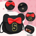 OYLOLA Toddler Girls Initial Purse Black Ages 3-8 Birthday Gift by Deal US