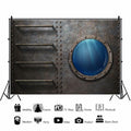 Baocicco Underwater World Photography Backdrop 5x4ft Cartoon Submarine by Deal US