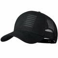 QYJ American Flag 3D Embossed Trucker Hat Mesh Snapback Adjustable by Deal US