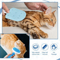 Baderke 3 Pcs Cat Tongue Comb Silicone Brush Kit Soft Massage Red by Deal US