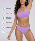 Swimwear Teen Leakproof Bikini Spaghetti Straps Lavender Purple Size M by Deal US