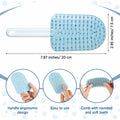 Baderke 3 Pcs Cat Tongue Comb Silicone Brush Kit Soft Massage Red by Deal US