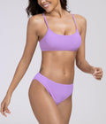 Swimwear Teen Leakproof Bikini Spaghetti Straps Lavender Purple Size M by Deal US