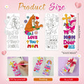Dunzoom 200 Pcs Mother's Day Christian Coloring Bookmarks Bulk DIY by Deal US