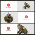 Homdiy 10 Pack Solid Gold Brass Knurled Zinc Alloy Cabinet Knobs Drawer by Deal US