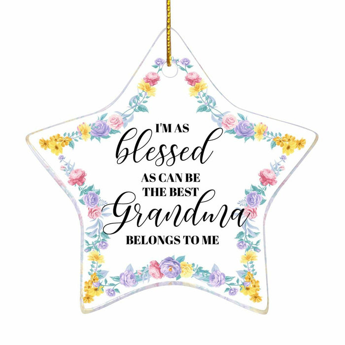 Grandma Gift Christmas Ornament Strong Loving Protective Best Grandma Gift by Deal US