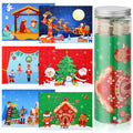 Poen 6 Set Christmas Wooden Jigsaw Puzzles Santa Claus Nativity Scene by Deal US
