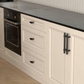 goldenwarm 6 Pack Black 5 Inch Cabinet Handles Stainless Steel Zinc Alloy by Deal US