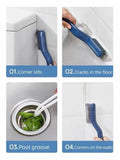 2PCS Window Groove Cleaning Brush V Shape Multifunctional White by Deal US