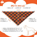 2 Pack Fall Dog Bandanas – Birthday Pet Scarf for Dogs & Cats, Orange L by Deal US