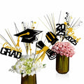 Graduation Decorations Class of 2025 23pcs Blue Gold Centerpiece Sticks by Deal US