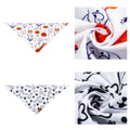 2 Pack Dog Bandanas – White Cute Birthday Pet Scarf for Dogs & Cats, XL by Deal US