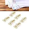 FUZHUI Paper Clips 100 Pcs Large Gold Plastic Covered Iron Pen-Shaped by Deal US