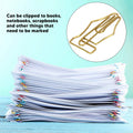 FUZHUI Paper Clips 100 Pcs Large Gold Plastic Covered Iron Pen-Shaped by Deal US