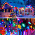 Brightown 2 Pack C9 Christmas Lights 200 LED 162FT Multicolor Timer 8 Modes by Deal US