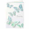 Crisky 25 Pack Religious Sympathy Cards White Flower Scripture 4 Assortments