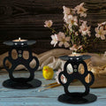Ctpeng Cat Paw Candle Holder Metal Non Slip Black 3.94x3.15x4.33in by Deal US