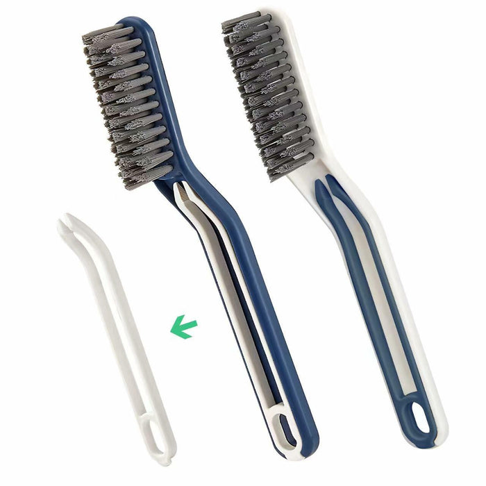 2PCS Window Groove Cleaning Brush V Shape Multifunctional White by Deal US