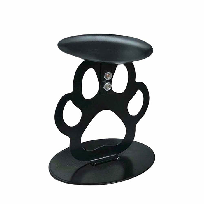 Ctpeng Cat Paw Candle Holder Metal Non Slip Black 3.94x3.15x4.33in by Deal US