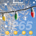 Brightown 2 Pack C9 Christmas Lights 200 LED 162FT Multicolor Timer 8 Modes by Deal US