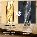 TIANZONE 1/8 Hex Shank Titanium HSS Drill Bits Set 10Pc Quick Change by Deal US