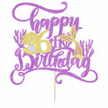 AROKIPPRY Mermaid Happy 6th Birthday Cake Topper Under The Sea Theme by Deal US