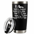 Panvola Vacuum Insulated Tumbler Stainless Steel 20oz Black by Deal US