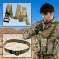 Tactical Belt Men Adjustable Loop Inner Duty Waist Gear Purple Camo by Deal US