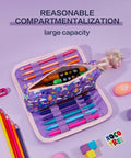 NPNGMYR Large Capacity Pencil Case Multi-Slot Organizer Bag for Girls Teens by Deal US