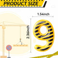 Construction Number 9 Birthday Candle Cake Topper Party Decoration by Deal US