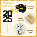 Graduation Decorations Class of 2025 23pcs Blue Gold Centerpiece Sticks by Deal US
