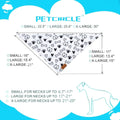 2 Pack Dog Bandanas – White Cute Birthday Pet Scarf for Dogs & Cats, XL by Deal US