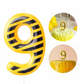 Construction Number 9 Birthday Candle Cake Topper Party Decoration by Deal US