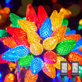 Brightown 2 Pack C9 Christmas Lights 200 LED 162FT Multicolor Timer 8 Modes by Deal US