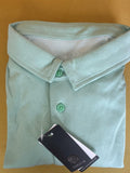 YAMXDM Mens Long Sleeve Golf Polo Shirt Moisture Wicking Light Green Size L by Deal US
