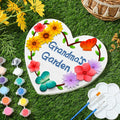 Juexica Grandma's Garden Stepping Stone DIY Paint Kit 10.4 Inch by Deal US
